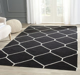 safavieh clearance dhurries dhu635a black rug