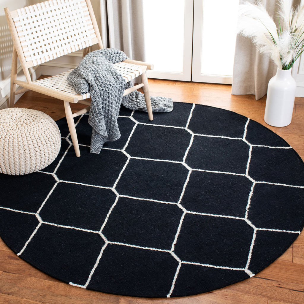 safavieh clearance dhurries dhu635a black rug