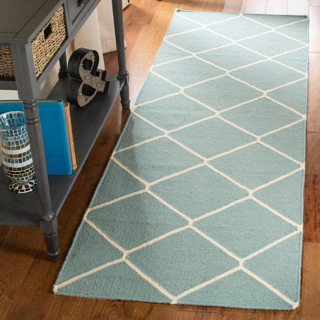 safavieh clearance dhurries dhu635c light blue rug