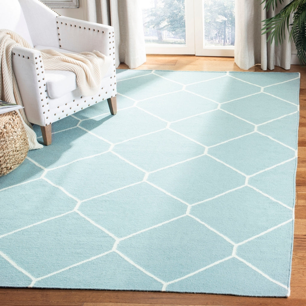safavieh clearance dhurries dhu635c light blue rug