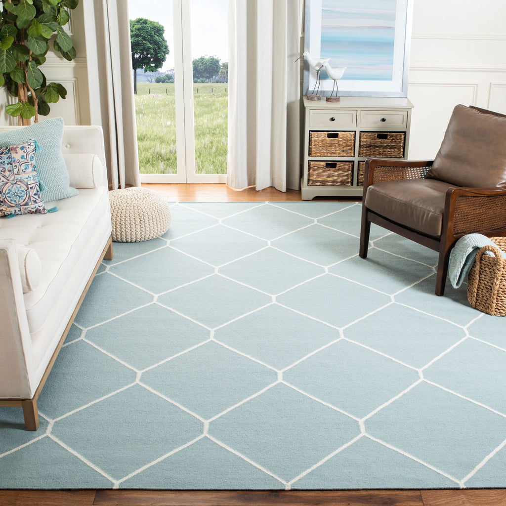 safavieh clearance dhurries dhu635c light blue rug