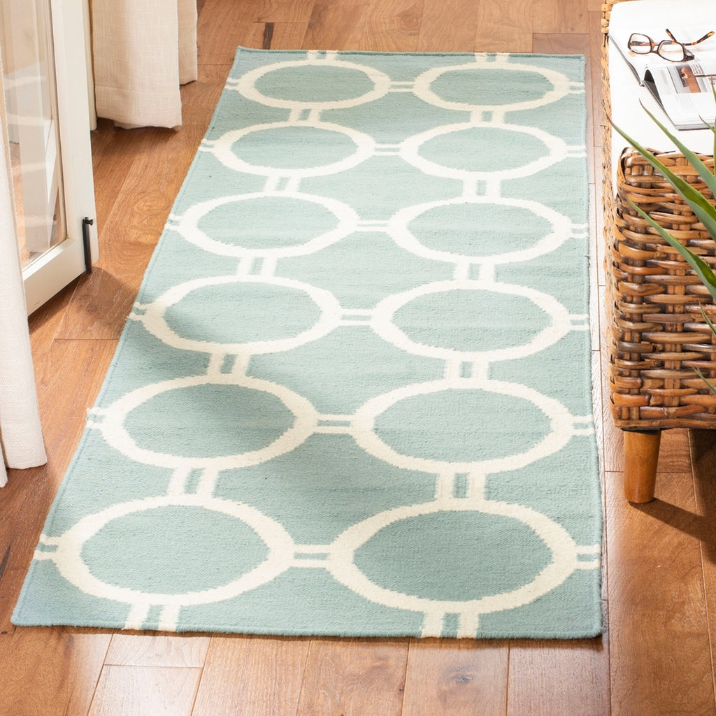 safavieh clearance dhurries dhu636c light blue rug