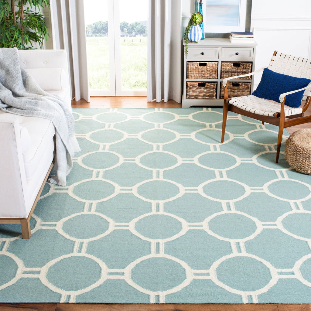 safavieh clearance dhurries dhu636c light blue rug