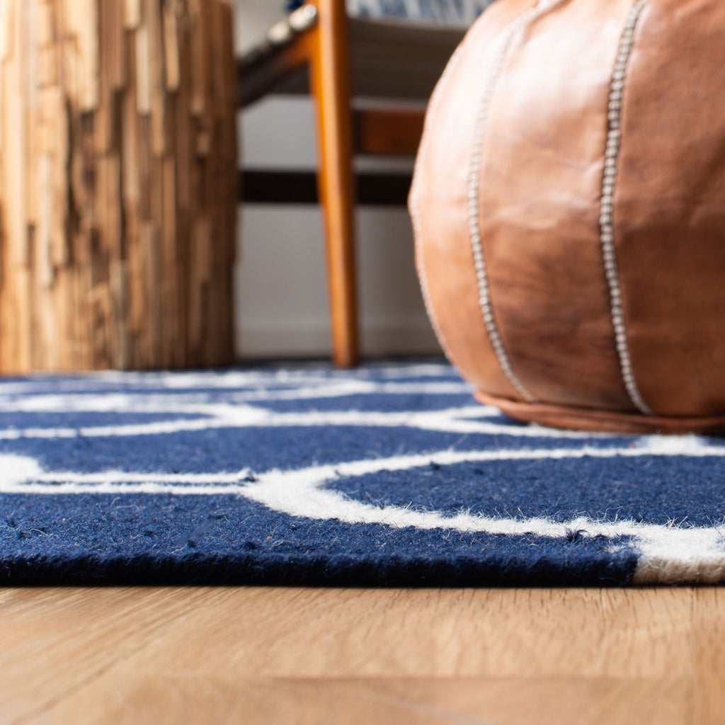 safavieh clearance dhurries dhu636d navy rug