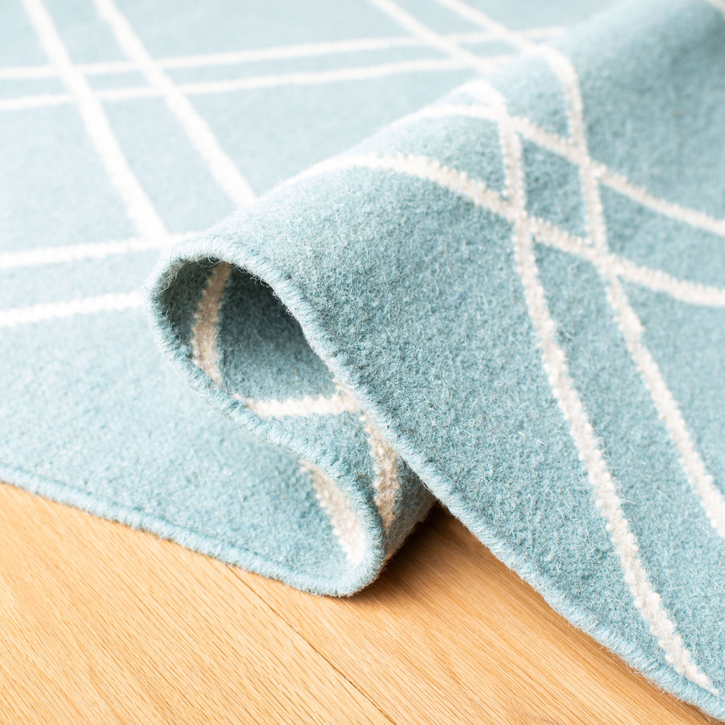 safavieh clearance dhurries dhu638c light blue rug