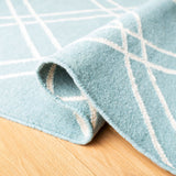 safavieh clearance dhurries dhu638c light blue rug