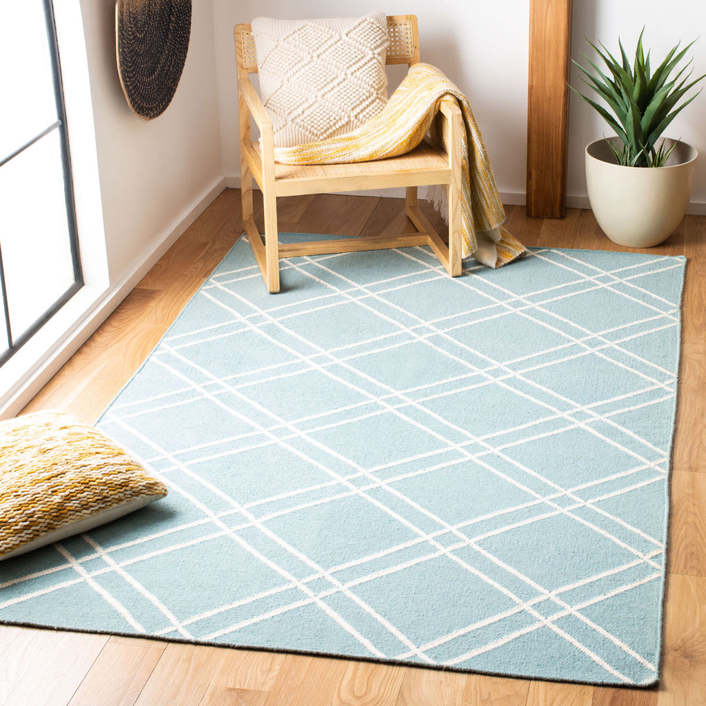safavieh clearance dhurries dhu638c light blue rug