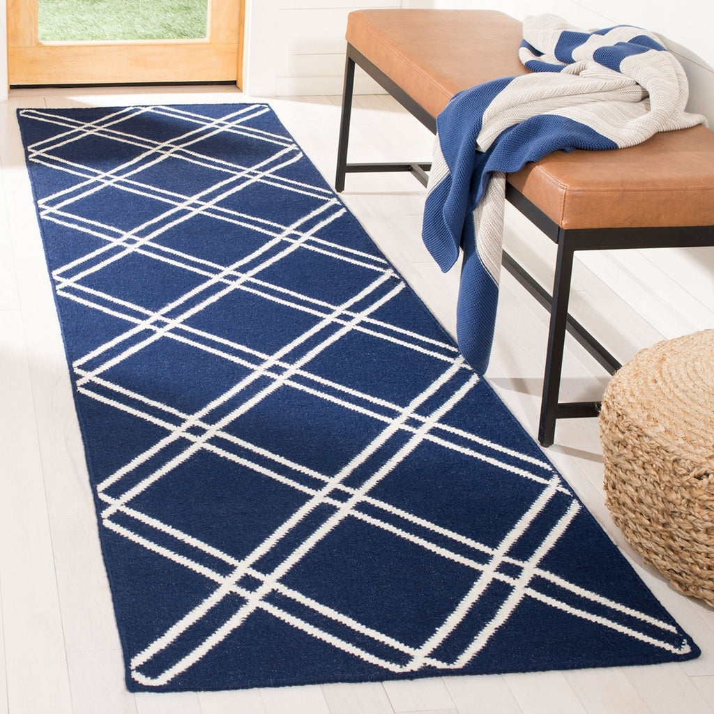 safavieh clearance dhurries dhu638d navy rug