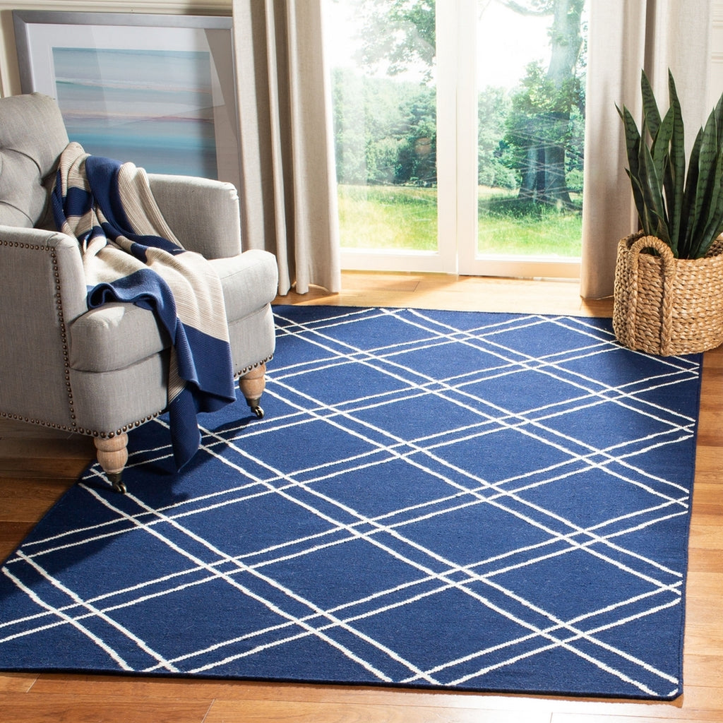 safavieh clearance dhurries dhu638d navy rug