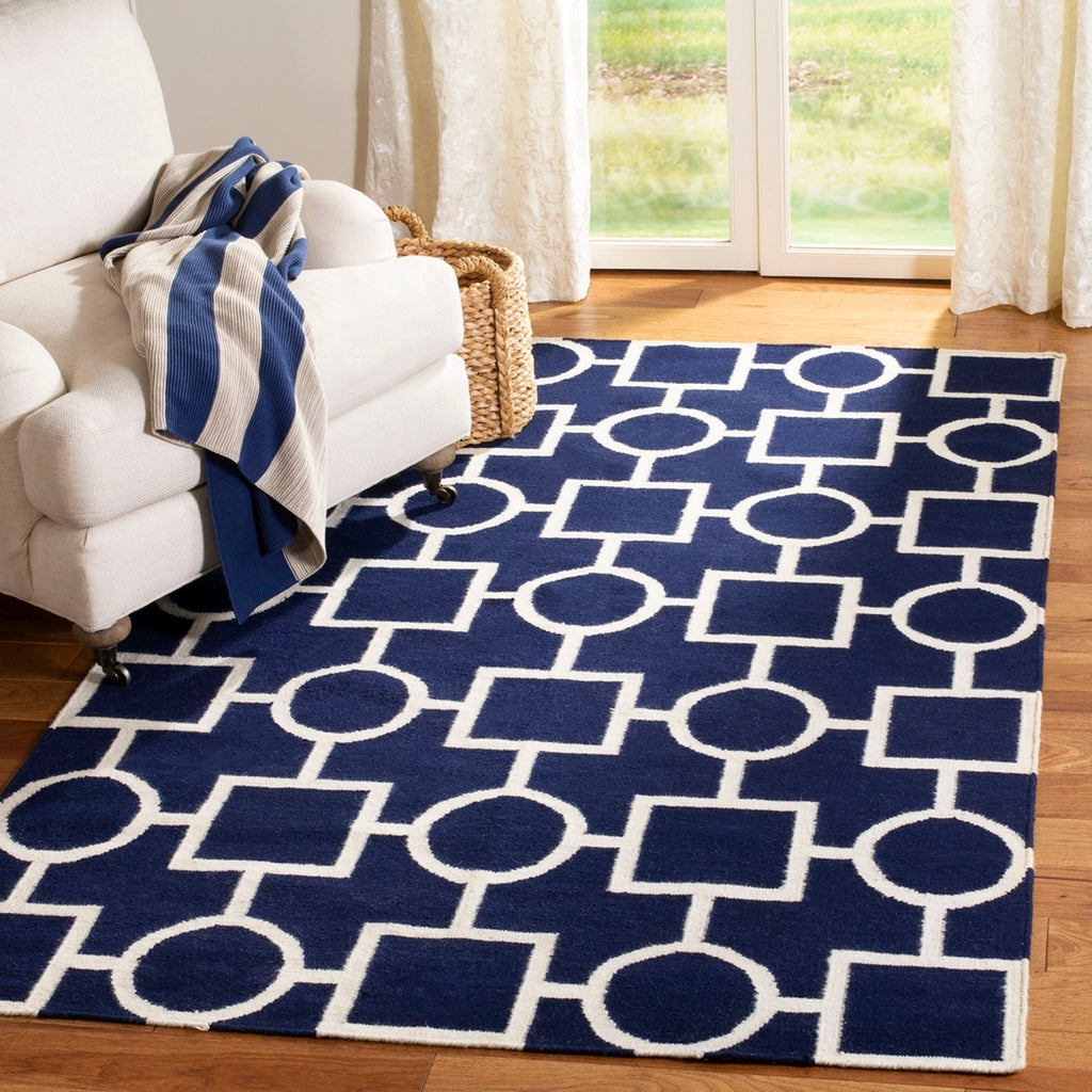 safavieh clearance dhurries dhu639d navy rug