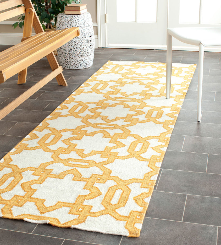 safavieh clearance dhurries dhu751c yellow rug