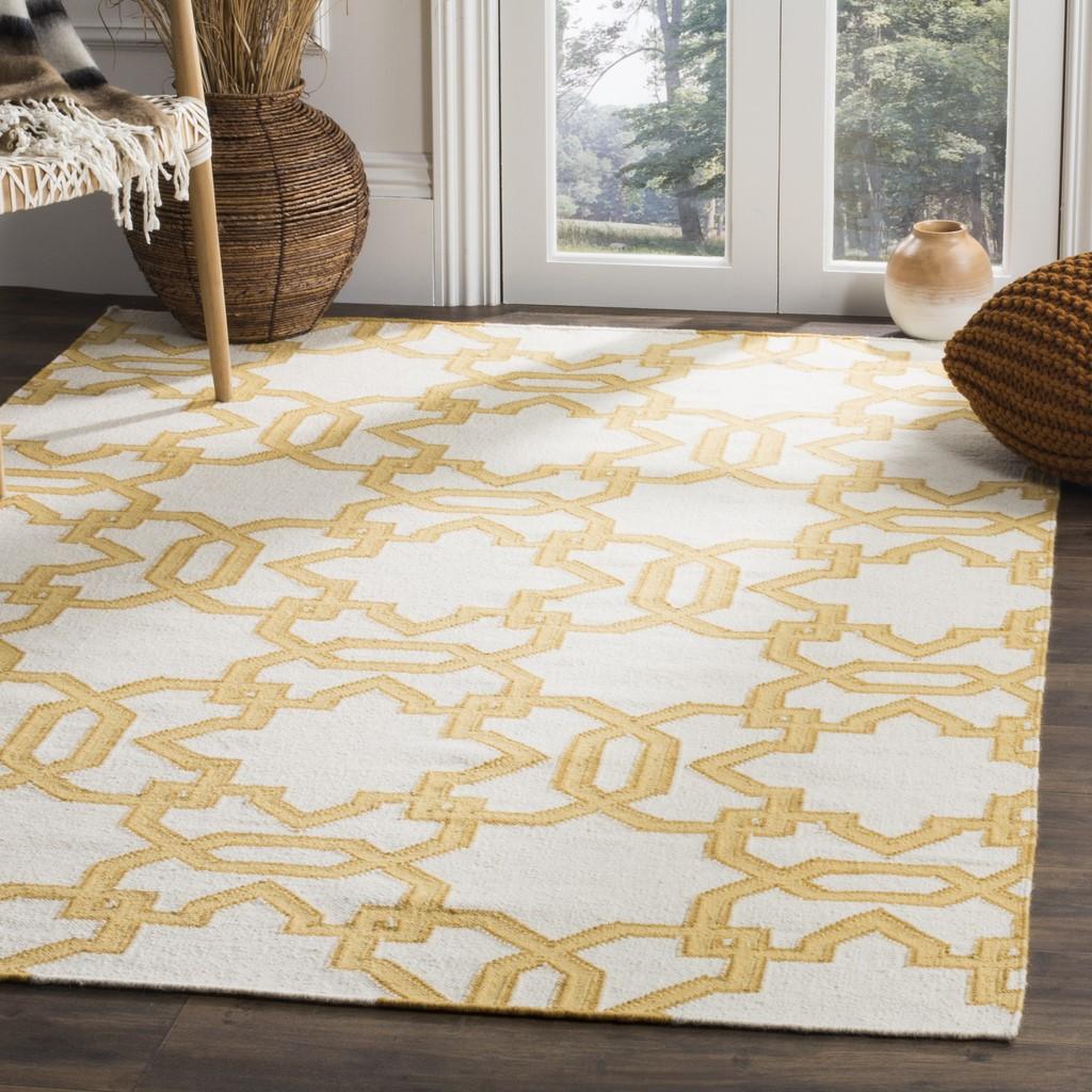 safavieh clearance dhurries dhu751c yellow rug