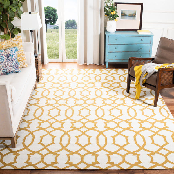 safavieh clearance dhurries dhu753c yellow rug
