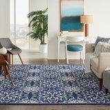 nourison jubilant jub06 navy ivory rug