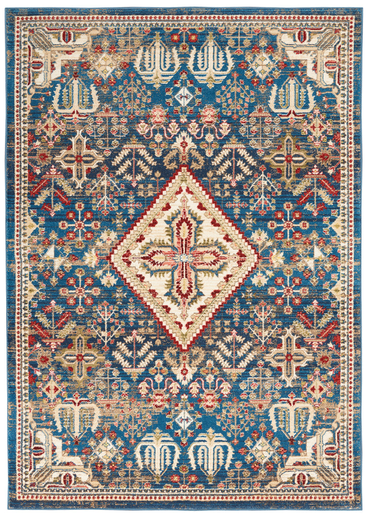 nourison karisma kar02 blue ivory rug