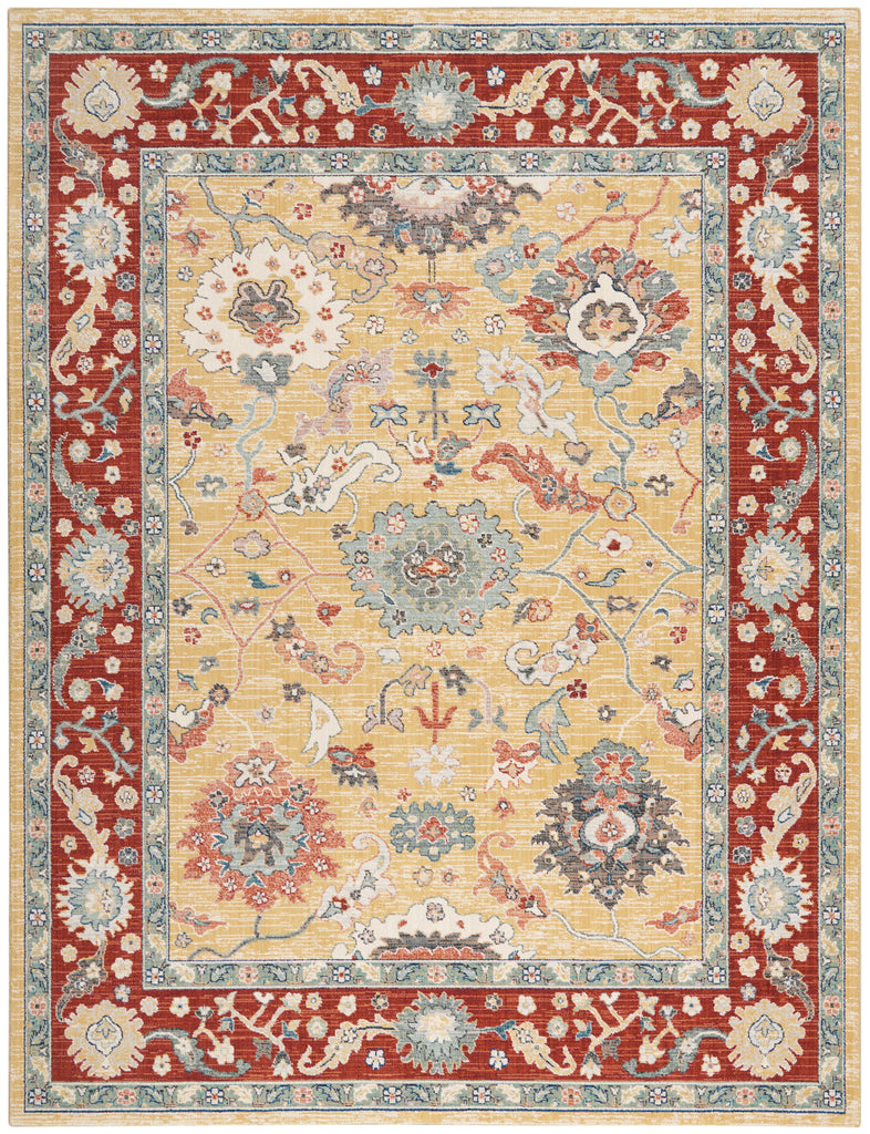 nourison parisa psa07 gold brick rug