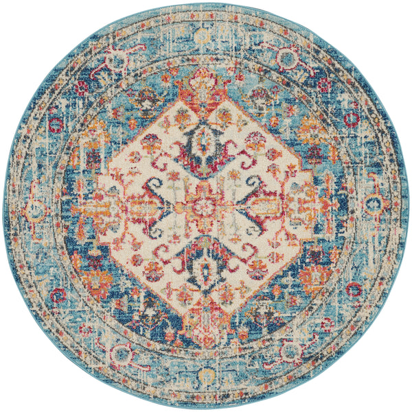 nourison passion psn23 ivory light blue rug