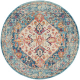 nourison passion psn23 ivory light blue rug