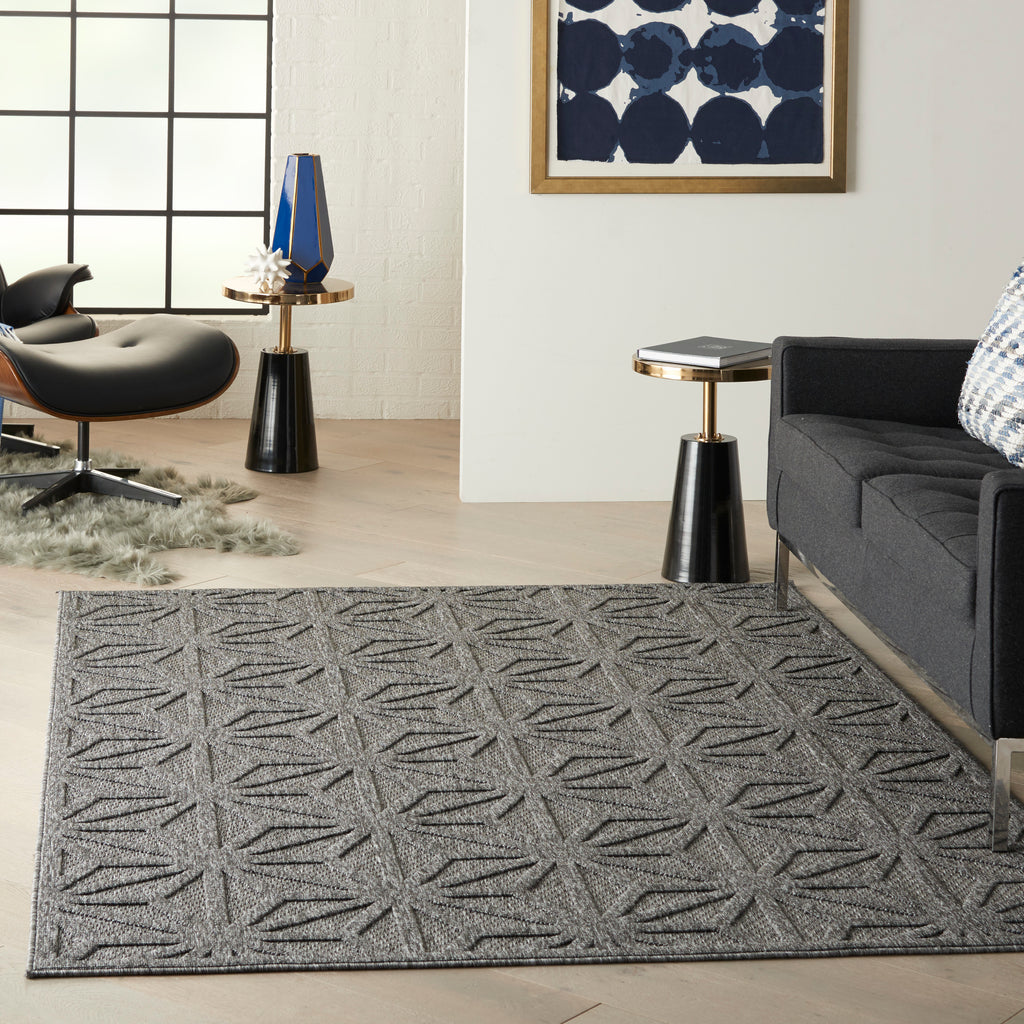 nourison cozumel czm01 dark grey rug