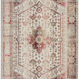 nourison vintage kashan vka08 ivory red rug