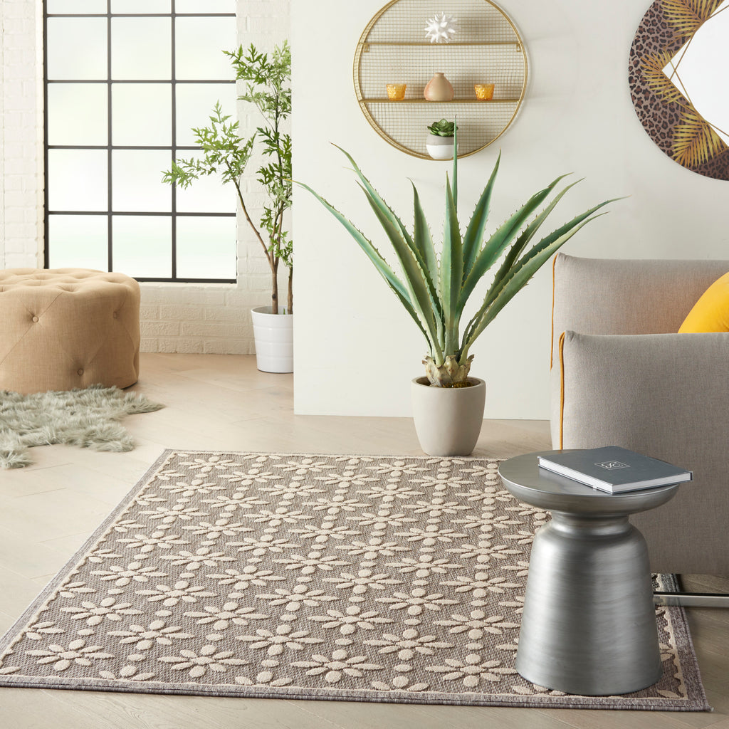 nourison cozumel czm03 grey rug