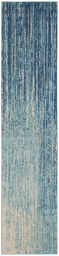 nourison passion psn09 navy light blue rug