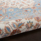 nourison elation etn08 ivory blue rug
