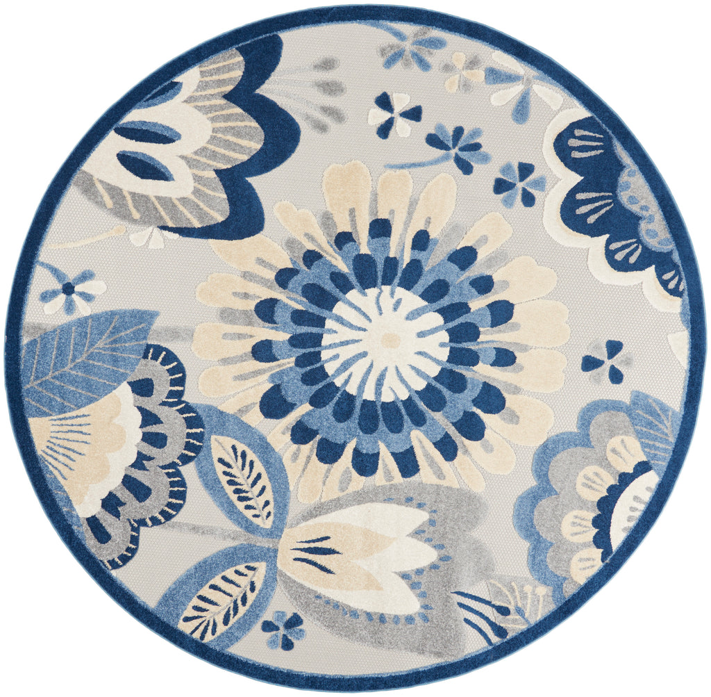nourison aloha alh25 blue grey rug