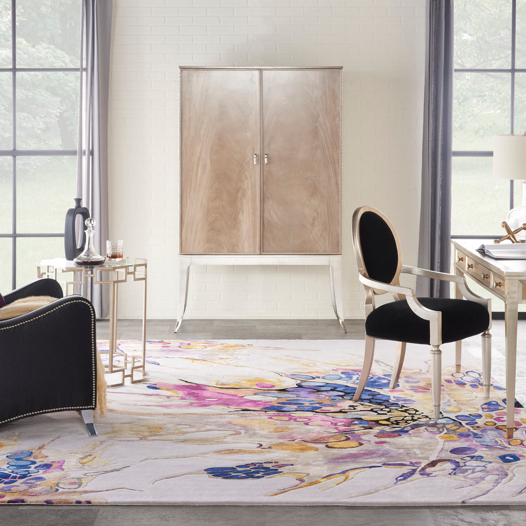 nourison prismatic prs20 grey lilac multi rug