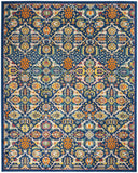 nourison allur alr03 navy multicolor rug