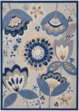 nourison aloha alh25 blue grey rug