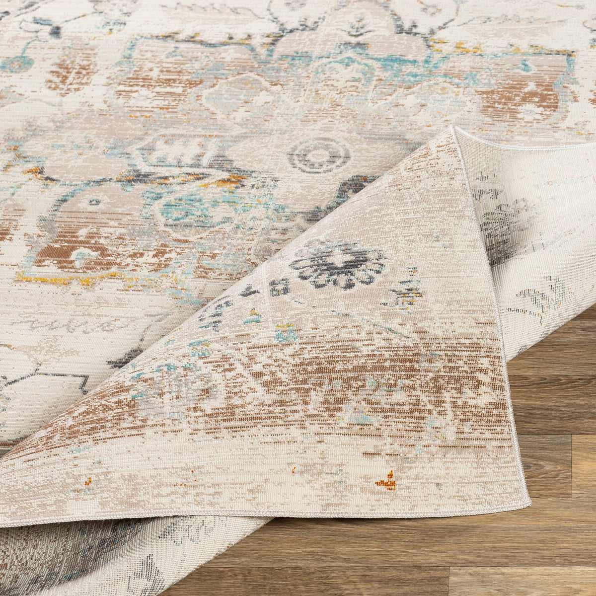 Surya Dublin Taupe Rug | Teal Rugs | Rugs Done Right 
