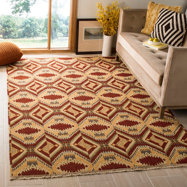 safavieh clearance dhurries dve517b red rug