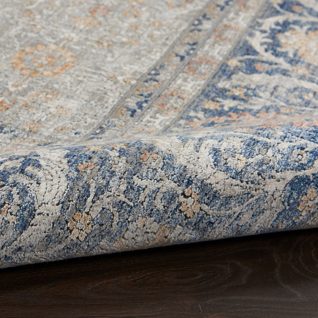 nourison silken allure stn08 grey rug