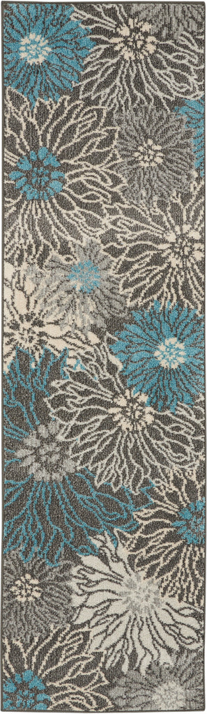 nourison passion psn17 charcoal blue rug
