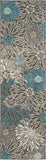 nourison passion psn17 charcoal blue rug