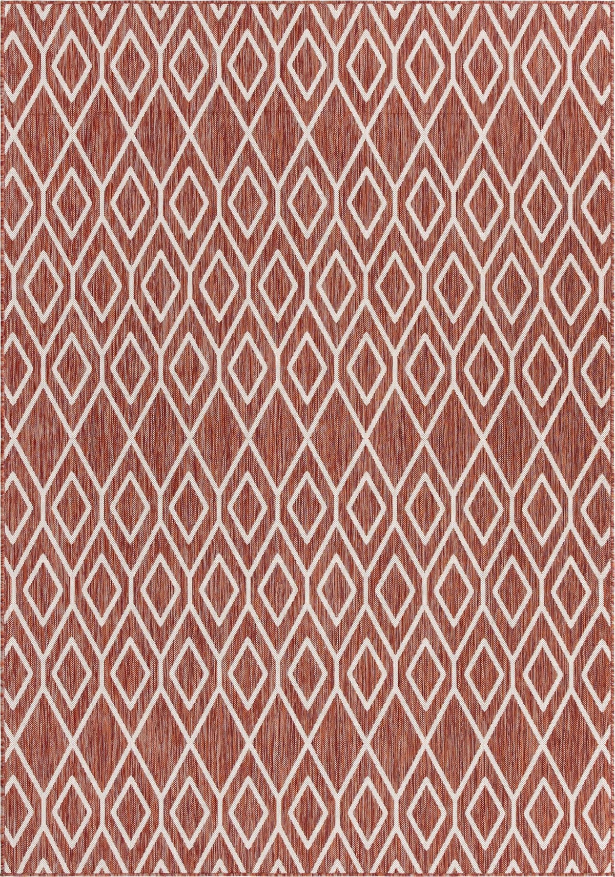 unique loom jill zarin outdoor turks and caicos rust red rug