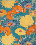 nourison allur alr06 turquoise multicolor rug