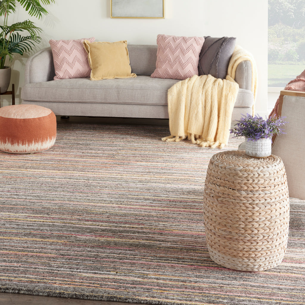 nourison plateau pae01 grey flame rug
