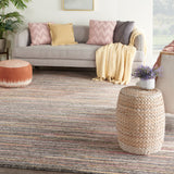 nourison plateau pae01 grey flame rug