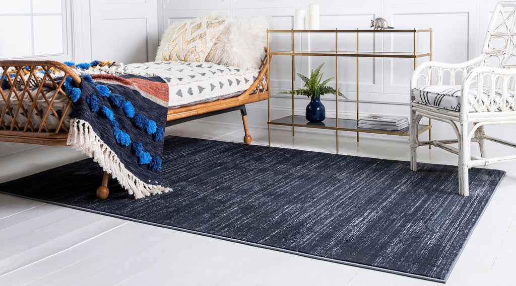 unique loom uptown madison avenue uptown  navy blue rug
