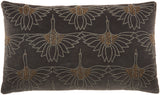 nourison sofia az534 dark grey pillow
