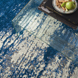 nourison twilight twi29 ivory blue rug