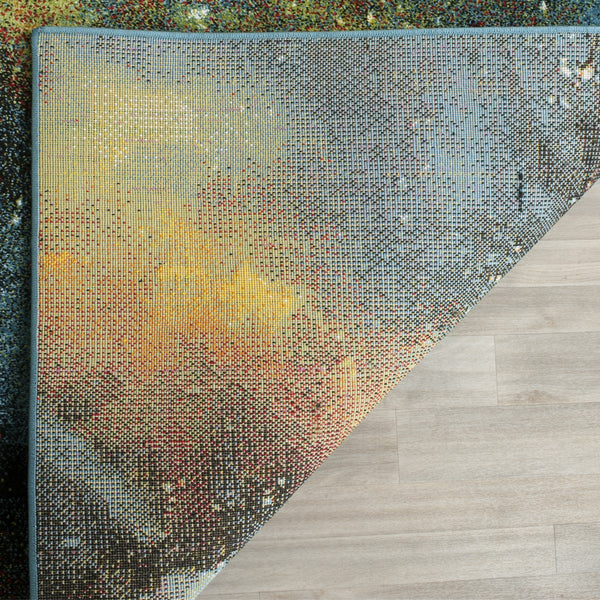 Safavieh Clearance Galaxy GAL111B Blue Multi Rug