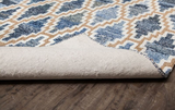 Anji Mountain Bamboo Rug, Co. Bell Bottom Blues AMB1117 Blue Rug