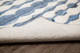 Anji Mountain Bamboo Rug, Co. Bell Bottom Blues AMB1119 Ivory Rug