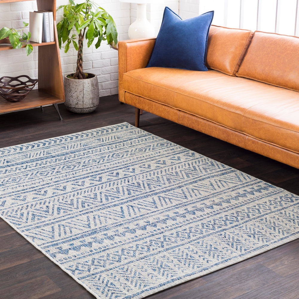 Surya Rug Co. Eagean Denim Rug | Outdoor Rugs | Rugs Done Right 