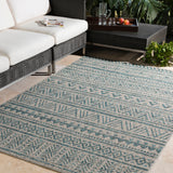 Surya Rug Co. Eagean Aqua Rug | Outdoor Rugs | Rugs Done Right 