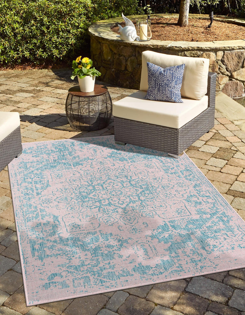 unique loom jill zarin outdoor dubai pink rug