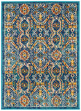 nourison allur alr05 blue multicolor rug
